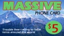 Massive Prepaid Phone Card